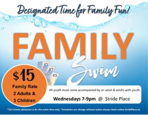 Family swim poster