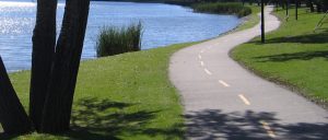 crescent walking path