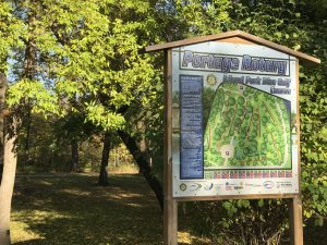 portage disc golf sign