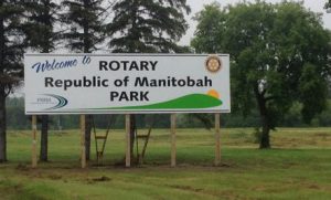 rotary republic park sign